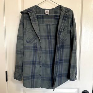 🛍 Firefly Plaid Shirt with Hood